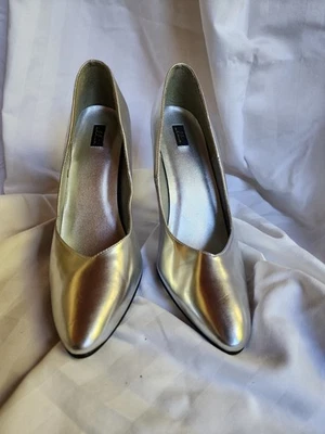 Zapato de tacón alto Silver Ellie talla 13 usado tacón de 5 pulgadas Foto 1 de 4