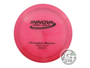 Disco de golf Innova Champion Mamba 164 g rosa negro sello distancia controlador USADO - Imagen 1 de 2