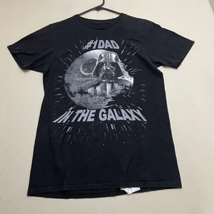 Disney World "No. 1 Dad in the Galaxy" Star Wars Men's t-Shirt Black Size S - Picture 1 of 6
