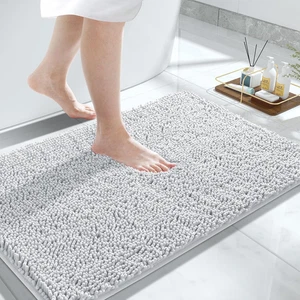 Chenille Bathroom Rugs - 32"X20" Super Luxury Soft & Absorbent Quick Dry - Non S - Picture 1 of 12