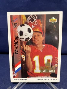 1993 World Cup 94 Preview English/Spanish Honorary Captain Gold Joe Montana HOF - Picture 1 of 2