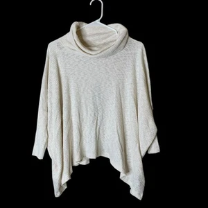 Free People Beach World Traveler Ribbed Cowl Neck Dolman Sleeve Top Size S Boho - Picture 1 of 8