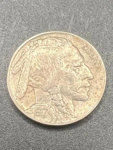 Buffalo Nickel-1917, full date, nice coin - Picture 1 of 3