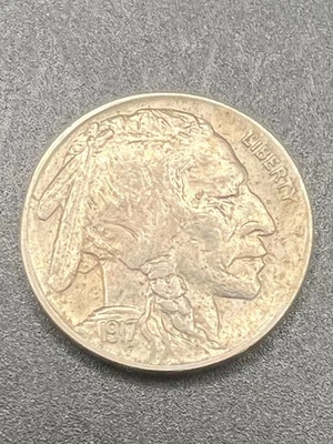 Buffalo Nickel-1917, full date, nice coin - Image 1 of 3