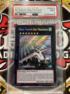 YuGiOh MECHA PHANTOM BEAST DRACOSSACK LTGY-EN053🔥PSA 9🔥1st ED-2013 SECRET RARE - Picture 1 of 12