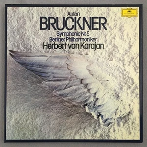 D947 Bruckner Symphony No.5 Karajan BPO 2LP DGG 2707 101 Stereo - Picture 1 of 4