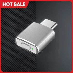 Souris USB C Jiggler Mover indétectable 3 modes avec bouton interrupteur (Argent T16) - Photo 1/8