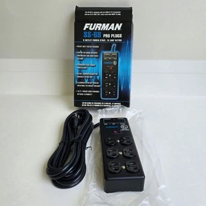 Furman SS-6B Pro Plugs Power Strip Surge Protector 15ft Cord Metal Body 6 Plug - Afbeelding 1 van 5