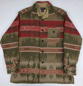 Vintage Banana Republic Cabinwear Wool Blend Jacket Aztec Southwest Pattern Rare - Bild 1 von 6