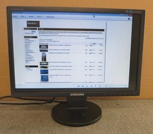 Monitor a color Samsung SyncMaster 943NW LS19MYNKBBAUEN 19" LCD TFT pantalla ancha - Imagen 1 de 7