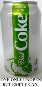 Diet Coke Ginger Lime LEER UNGEÖFFNET 12oz 355ml American Coca-Cola Light USA 2018 - Bild 1 von 4