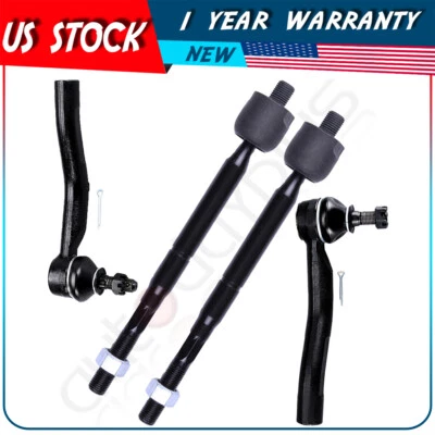 Kits de extremo de barra de amarre interior y exterior de dirección delantera para Toyota Yaris 2006-2008 4 piezas Foto 1 de 4