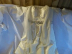 David's Bridal Galina Marfil Sin tirantes Vestido de graduación Talla 12 - BIN Q - Imagen 1 de 3
