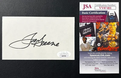 Joe Greene Signed Index Card JSA Cert w/COA #75 NFL Pittsburgh Steelers HOF '87! - Image 1 of 4