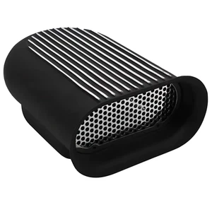 Kit cuchara de aire con capucha con aletas de aluminio negro estilo hilborn - individual 4 BBL carbohidratos 5247 - Imagen 1 de 1