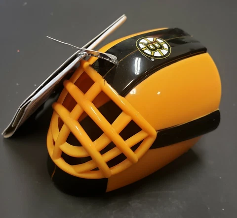 NWT Boston Bruins Goalie Mask Hockey Helmet Plastic Christmas Holiday Ornament Cover