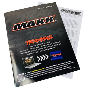 Traxxas Maxx Modelo 89076-4 Guía de Inicio Rápido Manual Paquete Nuevo - Imagen 1 de 12
