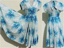 Anthropologie Maple ANNABELLE Watercolor Hydrangea Circle Skirt Dress sz 4