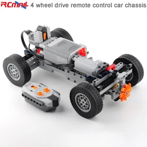 MOC Power Function Remote Control Car 4WD Chassis Parts Building Block Pieces - Picture 1 of 5