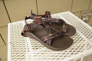 Chaco Z/1 Sandals Classic Shoe Blue Geometric 6 Sport Water Hike Strappy - Picture 1 of 4