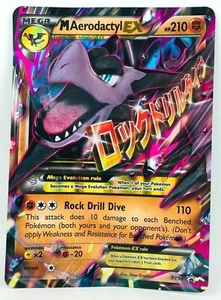 Pokemon Mega Aerodactyl Ex Xy97 Xy98 Black Star Promo Ultra Jumbo Rare Oversized - Picture 1 of 3