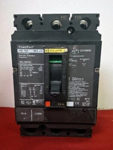SQUARE D HDL36070C 70 Amp 3-Pole PowerPact Circuit Breaker SHIPS SAME DAY - Picture 1 of 2