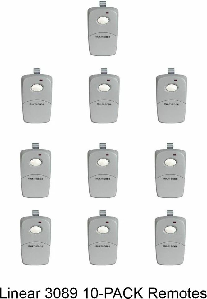 3089 Linear 10PACK Multi-Code Visor Remote Multicode 308911 MCS308911 300mhz - Image 1 of 1