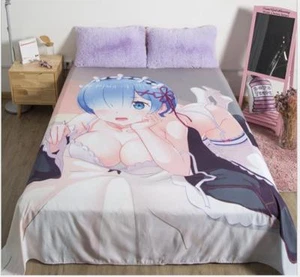 Re:Zero kara Hajimeru Isekai Seikatsu Anime bettlaken betttücher Sheet Bedsheet - Picture 1 of 9