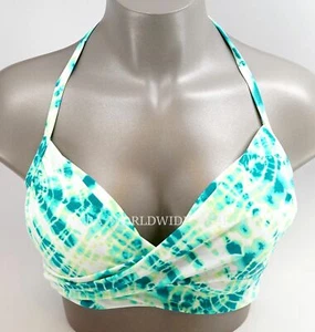 Victoria's Secret Green Tie Dye The Wrap Halter Swim Top - Picture 1 of 2