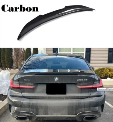 for bmw 3 g20 ducktail spoiler carbon rear trunk lip 2019-2023 series m3 Foto 1 de 4