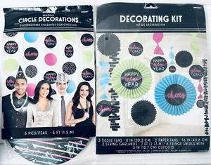 FACTORY SEALED NEW Year's Eve Decorations "Kit of 13 & 5-Circle 5"FT " - Picture 1 of 10