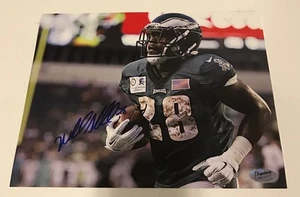 WENDELL SMALLWOOD SIGNED PHILADELPHIA EAGLES ACTION 8X10 PHOTO FROM SIGNING COA  - Picture 1 of 2