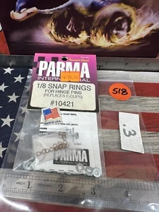 Parma 10421  1/8 Snap Rings for: Hinge Pins {Replaces E-Clips} - Picture 1 of 4