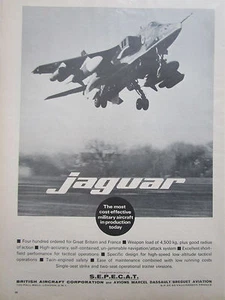 7/1972 PUB SEPECAT ASSAULT BREGUET JAGUAR BRITISH AIRCRAFT RAF ARMEE AIR AD - Bild 1 von 1