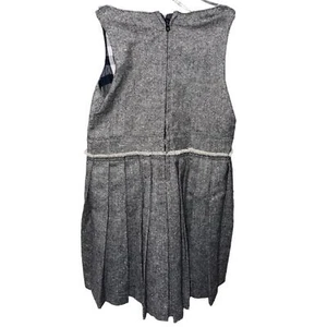 Burberry Girls Grey Dress Plaid Interior Vintage Y2K Rare Sz 6Y - Picture 1 of 4