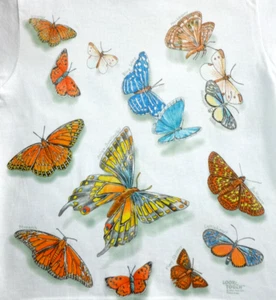 Butterfly T-shirt Kids/Youth. Nature. Bug. Butterflies. Wrap-around. S M L - Picture 1 of 3