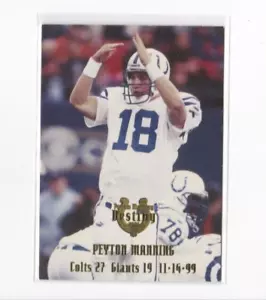 PEYTON MANNING 2000 CARTA INSERTO SPECIALE EDGE-PEYTON MANNING DESTINY da collezione - Foto 1 di 24