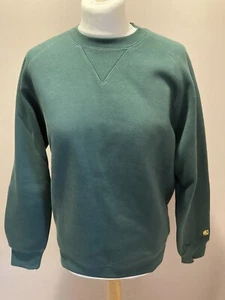 Sudadera para hombre Carhartt Chase talla S verde oscuro - Imagen 1 de 6