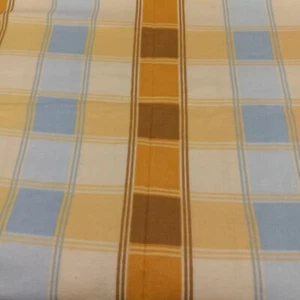 Richbloom Tan Plaid Brushed Cotton Flannel Fabric Scant17.5x43 Screen Print - Picture 1 of 5