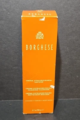 Borghese Crema Straordinaria Sapone Crema Limpiador en Espuma Extraordinaria 6.7 OZ Foto 1 de 4