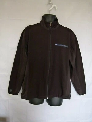 Chaqueta de hombre Antigua cremallera completa polar firma Sfari chocolate oscuro talla M Foto 1 de 4