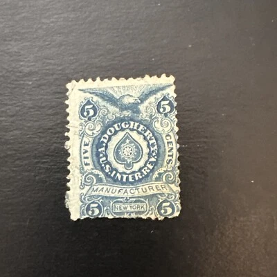US Stamps Scott # RU4b - A. Dougherty 5 Cents…Used Ng - Image 1 of 2
