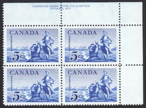 PIERRE GAULTIER EXPLORADOR FRANCÉS = Canadá 1958 #378 COMO NUEVO BISAGRAS UR BLOQUE PLACA #1 - Imagen 1 de 1