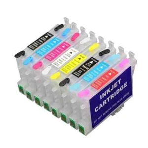 T0540 Refillable Ink Cartridge With ARC chip for Stylus Photo R1800 R800 (8Pack) - Photo 1/5