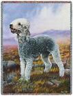 Throw Tapestry Afghan - Bedlington Terrier by Robert May 6370 IN STOCK