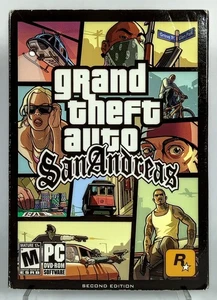 Grand Theft Auto: San Andreas Second Edition PC-DVD (PC, 2005) With Map + Guide - Picture 1 of 11