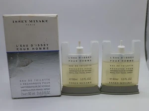 Issey Miyake L'EAU D'ISSEY Pour Homme 2 x 30ml EDT Refills For Travel Spray - Picture 1 of 4