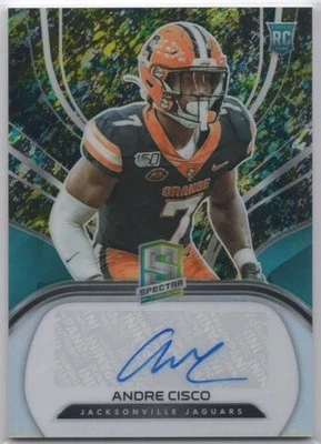 2021 Andre Cisco Panini Spectra Rookie Splatter Prizm Auto /8 RC SSP Jaguars  - Image 1 of 2