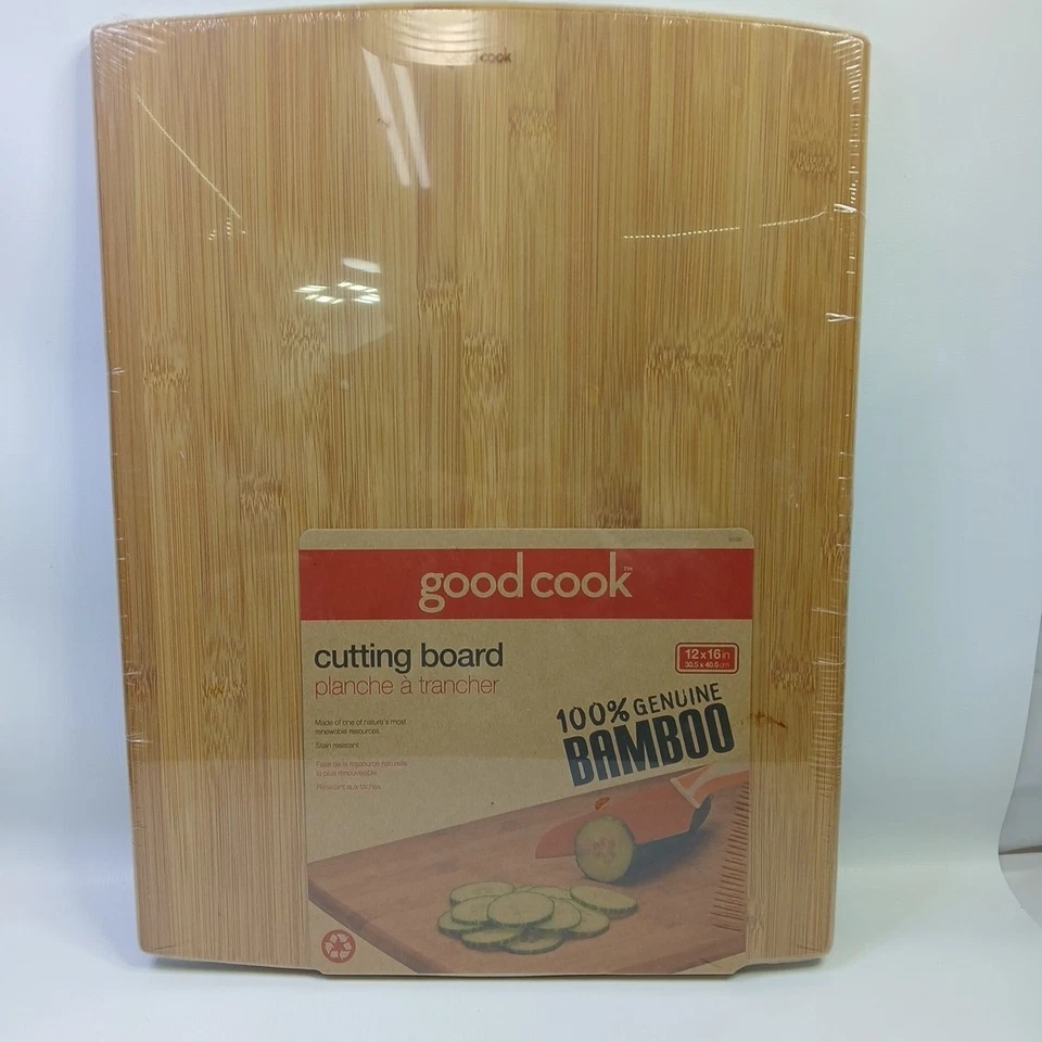 Good Cook Bamboo Cutting Board 12-inch by 16-inch