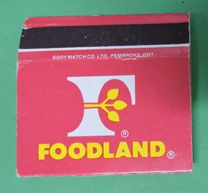 FOODLAND ADVERTISING MATCHBOX SLIP COVER - Picture 1 of 2